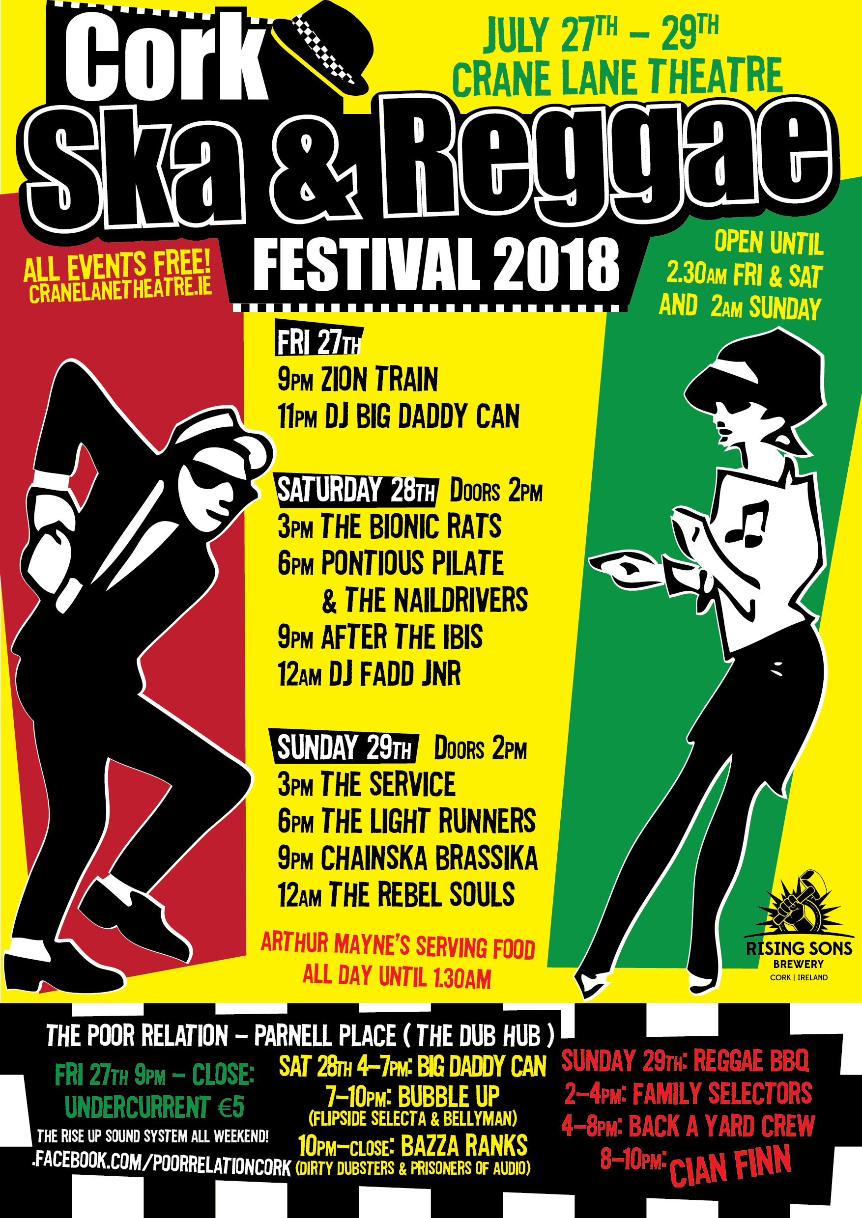 Cork Ska & Reggae Festival 2018 Crane Lane Theatre
